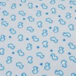 PIQUET STAMPATO DIS. 353 PAPERELLE CELESTE