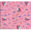 TESSUTO COTONE FANTASIA PUFFI 332 ROSA