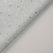 TESSUTO COTONE POIS COLOR - FONDO BIANCO