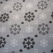 TESSUTO TOVAGLIATO CRISTALLI FONDO GRIGIO
