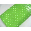 PANNOLENCI STAMPATO N440 VERDE ACIDO CUORI BIANCHI