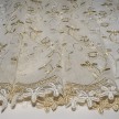 3215 TENDA TULLE H. 300 CM. RICAMATA PANNA/BEIGE 
