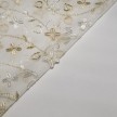 3215 TENDA TULLE H. 300 CM. RICAMATA PANNA/BEIGE 