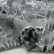 SCAMPOLO CM 48X150 HIPPYE 414 FUMETTI BIANCO E NERO