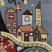 GOBELIN VILLAGGIO SOTTO LE STELLE CM. 47X47
