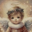 GOBELIN ANGELO DEL NATALE CM. 47X47