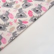 SCAMPOLO CM 70X160 JERSEY BISTRETCH FANTASIA KOALA ROSA